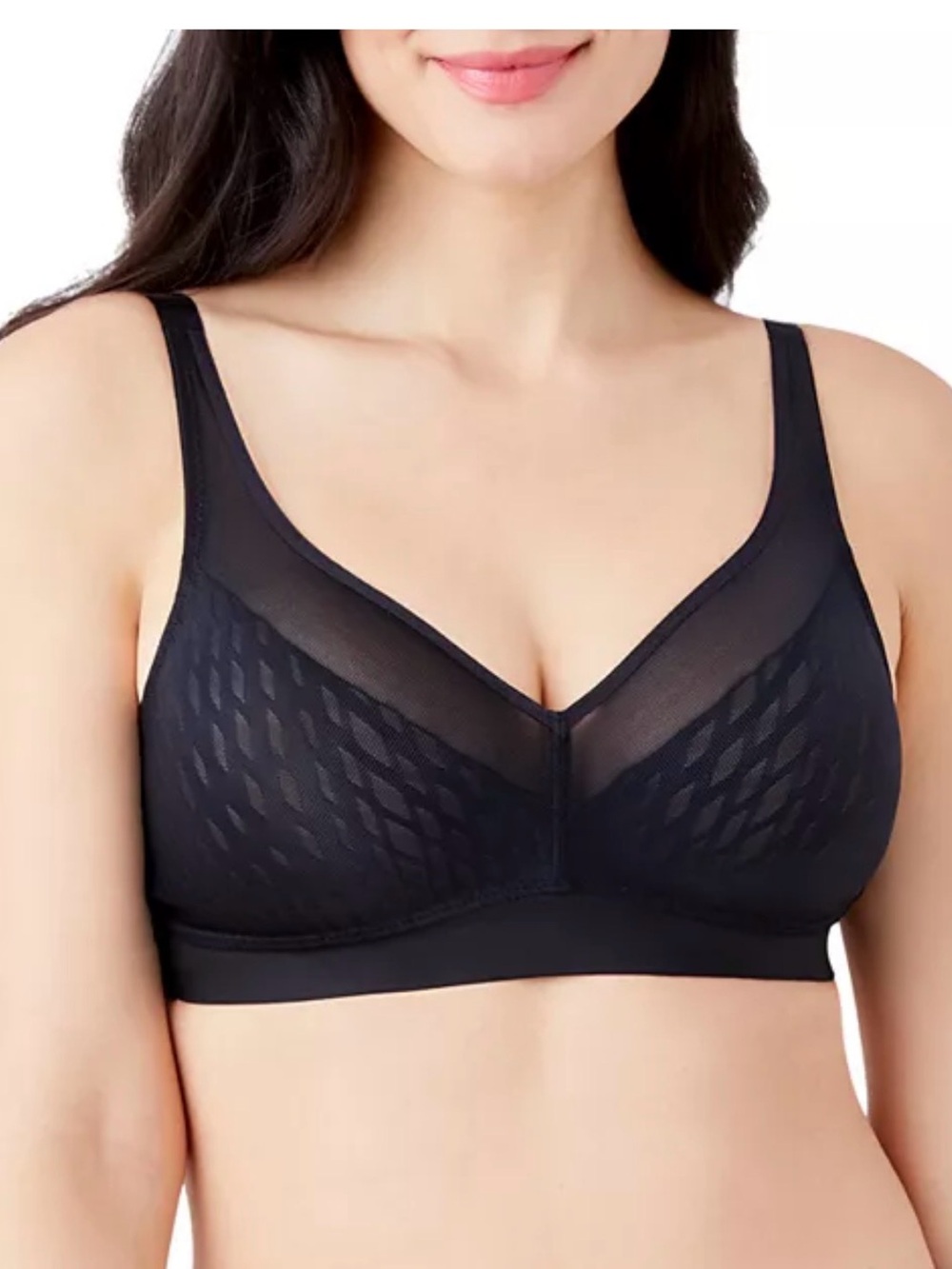 WACOAL Wireless Black Lace Bra